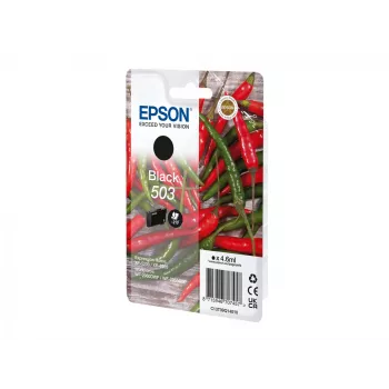 Epson 503 oriģinālā melnā tintes kasetne (standarta ietilpība, 1 gab.)