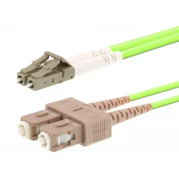 LOGON InfiniBand/optiskās šķiedras kabelis 1 m OM5 LC–SC, 50 µm, pilns duplekss, gaiši zaļš