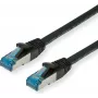 VALUE S/FTP PiMF Patch Cable Cat.6A Kl. EA melns 0,15m