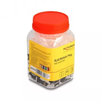 DeLOCK RJ45 modulārais spraudnis Cat.6 50 gab. komplekts ar pastiprinātu fiksatoru