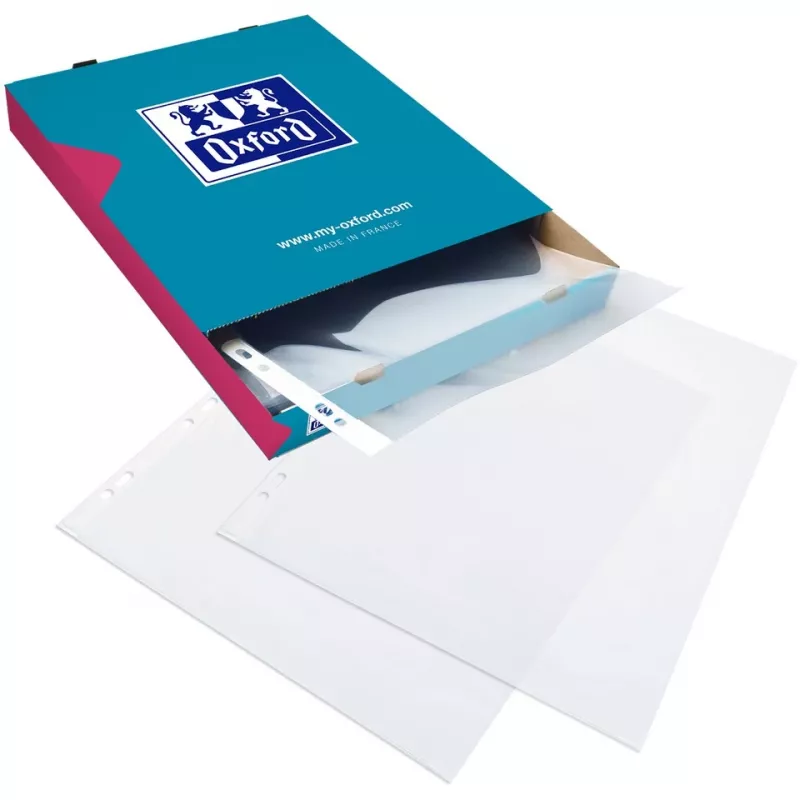 Dokumentu aizsargplēve Oxford 100206764, A4, caurspīdīga, 100 gab.