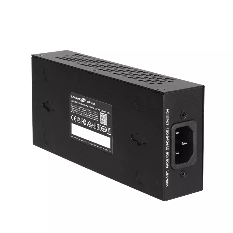 Edimax Pro GP-103IT Gigabit PoE++ injektors, 90 W
