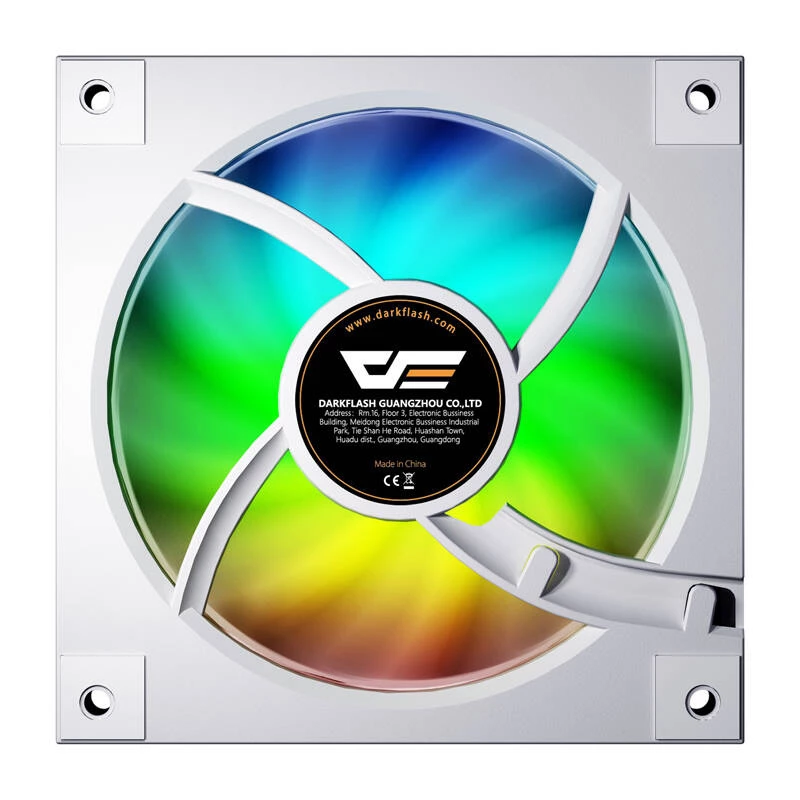 Dzesēšanas ventilators Darkflash DM20 Balts 120mm 3-pin PC korpusam un CPU dzesēšanai