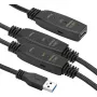 Pagarinātājs USB 3.0 AF – AM, 20m