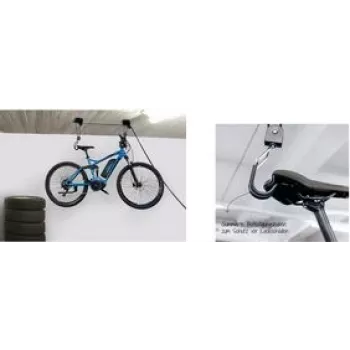 Velosipēda pacēlājs FISCHER PROFIPLUS — celtspēja 57 kg, melns