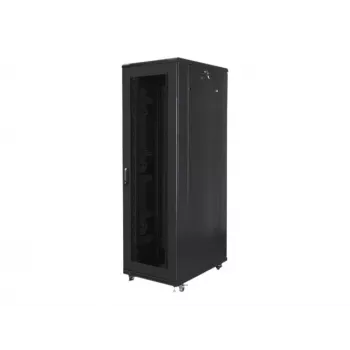 Brīvi stāvošs serveru skapis LANBERG FF01-8042-23B 42U 19 collu 800×1000 mm Melns, 121 kg slodze
