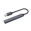 USB centrmezgls SAVIO AK-70, 7 porti USB 3.0, 4 izmantojami porti, USB Type-A savienotājs, 5 Gbit/s pārsūtīšana, garantija 2 gadi