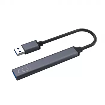 USB centrmezgls SAVIO AK-70, 7 porti USB 3.0, 4 izmantojami porti, USB Type-A savienotājs, 5 Gbit/s pārsūtīšana, garantija 2 gadi