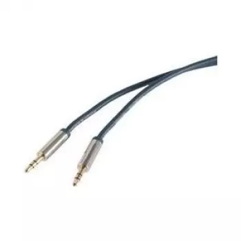 Audio kabelis 3.5mm ShiverPeaks SP30815-SLIM 5m Zils Hroms