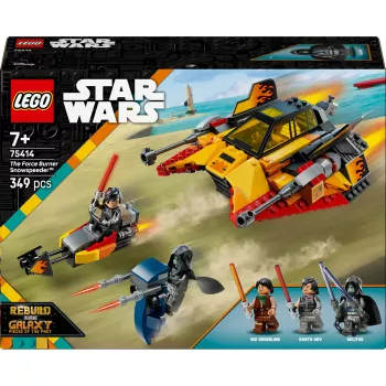 LEGO Star Wars Flame Speeder 75414 sniega transportlīdzeklis — 349 gabali, 3 minifigūras, 7+ gadiem