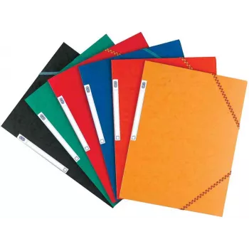 ELBA Boston Corner Elastic Folder, A4, jauktas krāsas, kartons 0.5mm, ar marķēšanas cilpiņu - 10 iepakojums (120515.20)