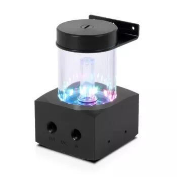 Rezervuārs Alphacool Core 76,5mm caurspīdīgs akrils/melns acetāls ar aRGB