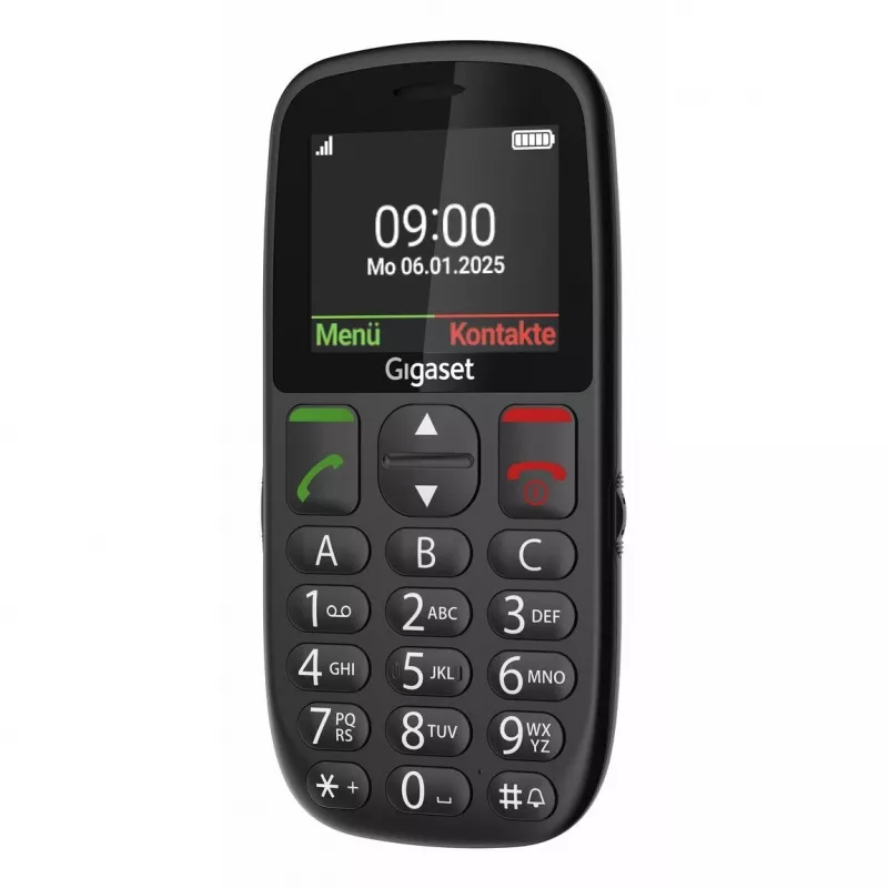 Gigaset GL395 mobilais tālrunis, melns