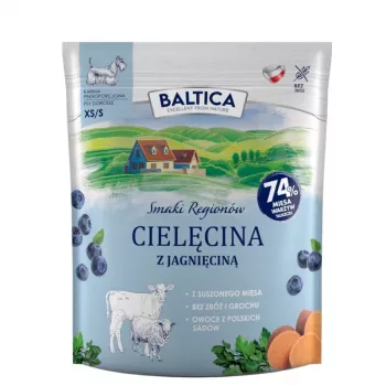 BALTICA regional flavours Small breeds Teļa gaļa ar jēru - sausā barība suņiem - 1kg