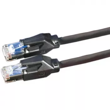 DTWYLER Patch kabelis Cat.6 Class E S/FTP CU 7702 flex LSOH Hirose TM21 melns 2m