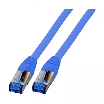 EFB-Elektronik RJ45 savienojuma kabelis Cat.6A S/FTP TPECat.7 neapstrādāts kabelis superflex zils 2m