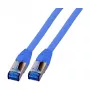 EFB-Elektronik RJ45 savienojuma kabelis Cat.6A S/FTP TPECat.7 neapstrādāts kabelis superflex zils 2m