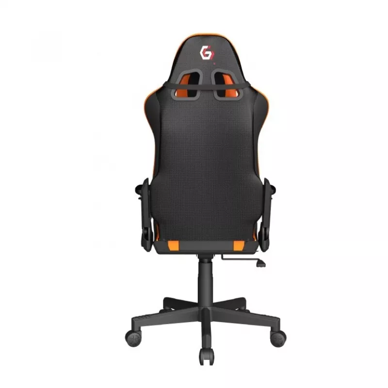 Spēļu krēsls GEMBIRD GC-SCORPION-04X melns-oranžs ergonomisks, regulējams, ar augstu atzveltni