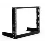 Sienas stiprinājuma atvērtais rāmis Lanview LVR04U63BL 19 collu 4U 600 mm dziļums