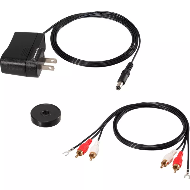 Audio-Technica AT-LPW50PB ar siksnas piedziņu, manuāls atskaņotājs vinilam