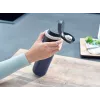 Ceļojumu krūze Leifheit 03275 600 ml nerūsējošais tērauds, dubultsienu, necaurplūstoša, atlokāms vāciņš, rokturis, melna/zila