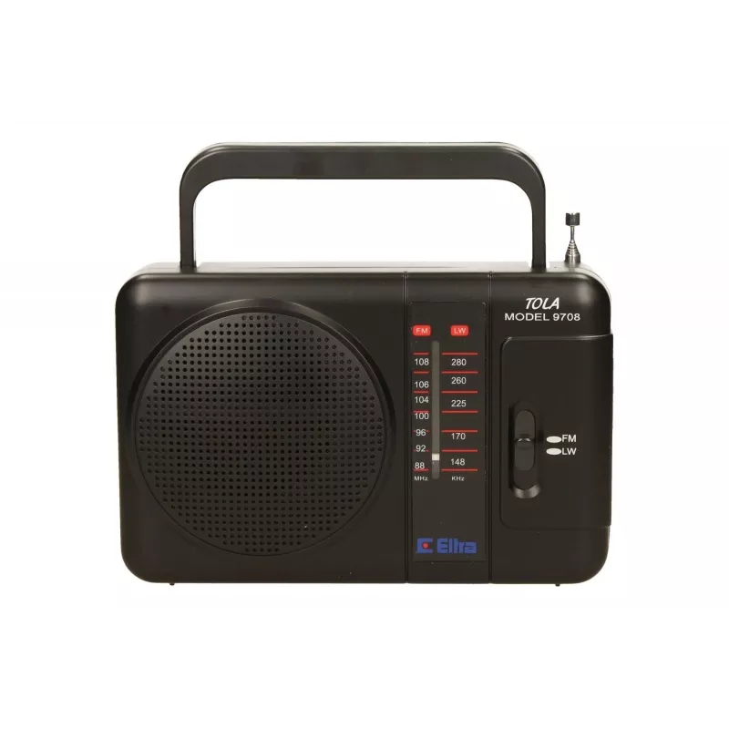 Eltra Tola 3 portatīvais radio, FM/LW, melns