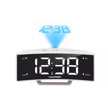 Blaupunkt CRP7WH modinātājpulkstenis ar radio, melns-balts