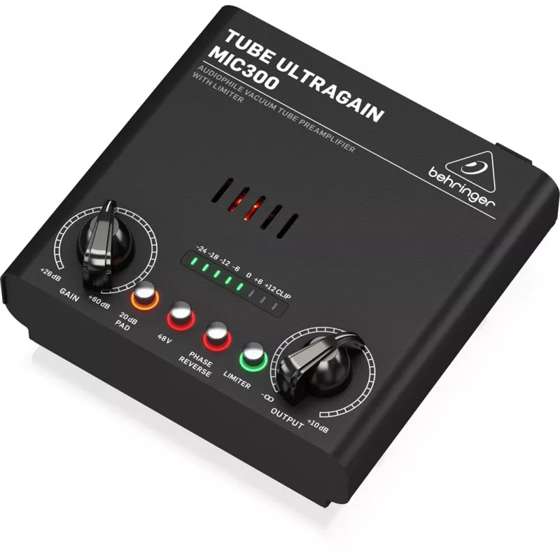 Audio priekšpastiprinātājs Behringer MIC300 Melns