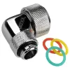 Alphacool Eiszapfen 90° kompresijas savienotājs 16mm HardTube, hromēts, 1/4 inch vītne