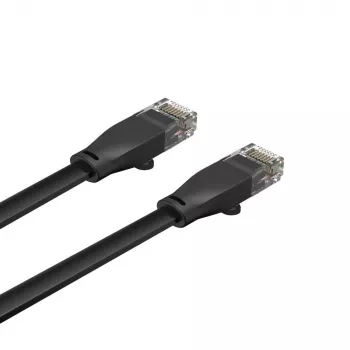 Ethernet kabelis Unitek Cat6 UTP RJ45 3 m, Gigabit, 250 MHz, melns, masīvs vadītājs, PVC apvalks