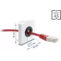 Kabeļa uzmava DELOCK Easy 14 mm diametrs modelis 91071 cauruļvadiem un galda uzmavai