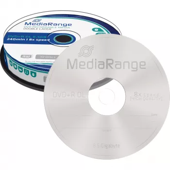 DVD+R DL MediaRange MR466 8.5 GB 10 gab.