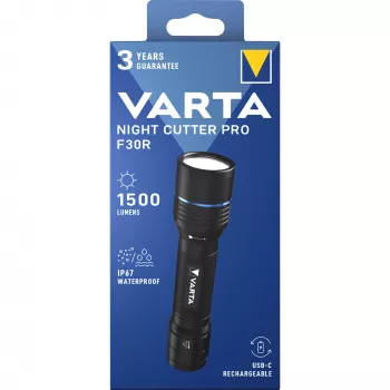 Varta F30R Aluminium LED Lāpstiņa, atkārtoti uzlādējama