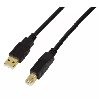 LOGILINK USB2.0 AM/BM aktīvais pagarinātājkabelis, 15m, melns