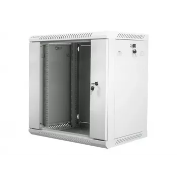 Sienas tīkla skapis LANBERG WF01-6412-10S, 12U, 19 collu, 600×450×640 mm, IP20, 60 kg