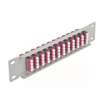 Patch Panel DeLOCK 66800 12x LC Quad, 10 inch statīvam