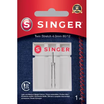 Singer Twin Stretch Adata, Dekoratīvā, 4.0 80/12 1PK