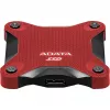 Ārējais SSD ADATA SD620 1 TB, portatīvais, USB 3.2 Gen 2 (Micro-USB B), lasīšana 520 MB/s, rakstīšana 460 MB/s, triecienizturīgs, sarkans