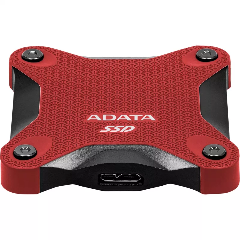 Ārējais SSD ADATA SD620 1 TB, portatīvais, USB 3.2 Gen 2 (Micro-USB B), lasīšana 520 MB/s, rakstīšana 460 MB/s, triecienizturīgs, sarkans