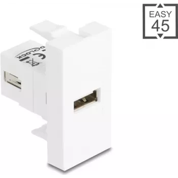 USB 2.0 Type-A uz Type-A kabeļa adapteris, DELOCK 90908, ekranēts