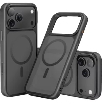 Stila maciņš StyleShell INVISIO Melns iPhone 17 Pro Max, saderīgs ar MagSafe