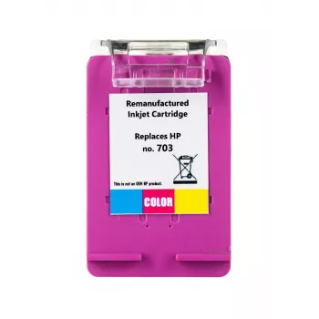 Superbulk B-H703C trīskrāsu tintes kasetne 17 ml XL raža saderīga ar HP