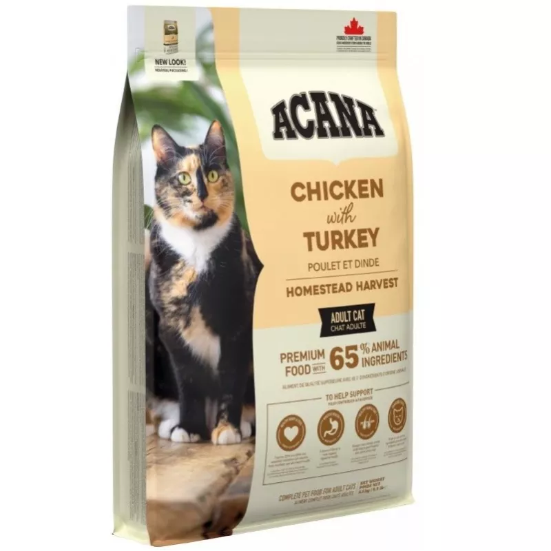 ACANA Homestead Harvest - sausā barība kaķiem - 4,5 kg