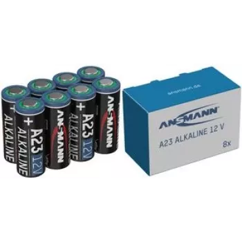 ANSMANN A23 speciālā baterija 23 A Sārma-mangāna 12 V 8 gab. - Baterija (1520-0015)