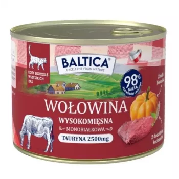 BALTICA regional flavours liellopu gaļa ar aknām - mitrā kaķu barība - 185g