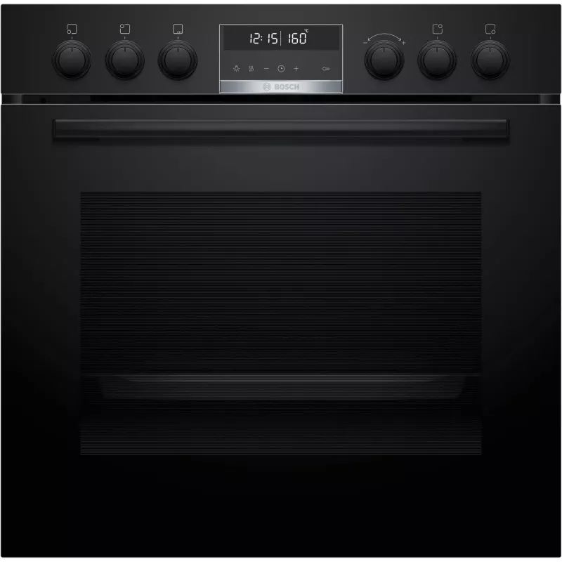 Bosch HEG578BB4 + NIF645CB5E komplekts: elektriskā cepeškrāsns un indukcijas plīts ar zonām