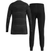 Odlo Set long ACTIVE WARM ECO SET bērnu apakšveļas komplekts, izmērs 140 cm, melns un pelēks