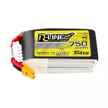 Tattu R-Line 750mAh 14.8V 95C 4S1P JST-XHR akumulators