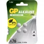 GP sārma pulksteņa baterija 76A/LR44/V13GA 1,5V 4 iepakojums blisterī