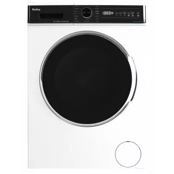 Brīvi stāvoša veļas mazgājamā mašīna AMICA WA3S712BLiSHB, 7 kg, 1200 RPM, 2100 W, LED displejs, Melnas durvis